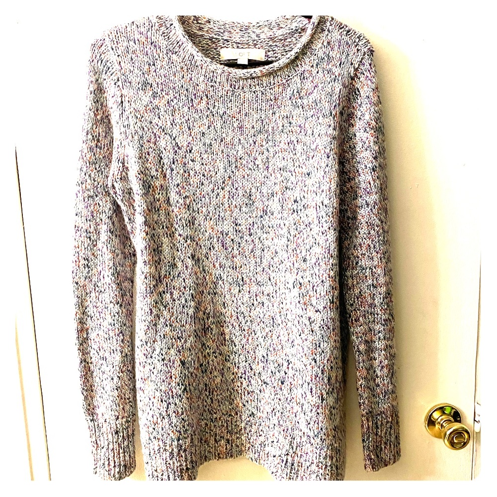 LOFT multicolor spring sweater size medium